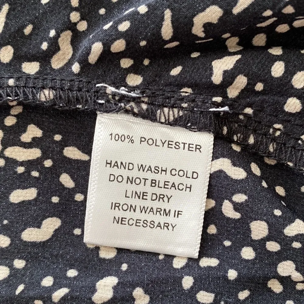 Mittoshop Milky Way black mini A-line dress size S